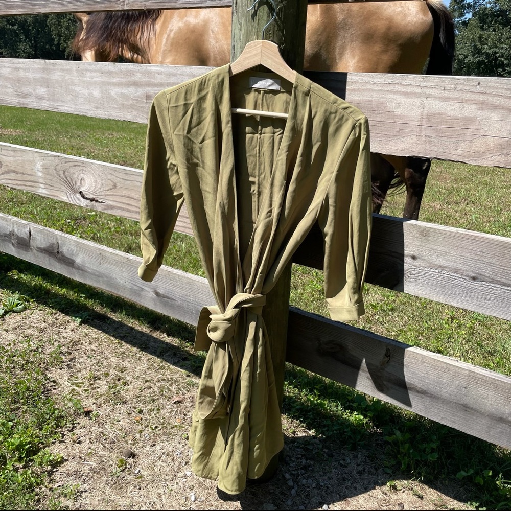 Everlane goweave wrap dress!